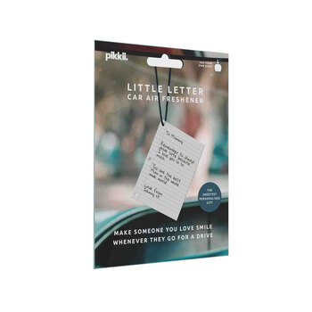 Pikkii Little Letter Hanging Car Air Freshener 12cm