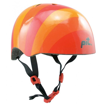Pit Bicycle Helmet Stripes Orange XS 50-54cm