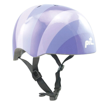 Pit Bicycle Helmet Stripes Purple XS 50-54cm