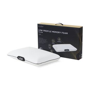Ardor 250GSM Low Profile Soft and Durable Memory Foam Pillow White