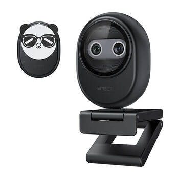 EMeet Piko Dual-Camera AI-Powered 4K Webcam 4.3x5.6cm - Black