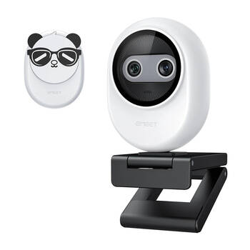 EMeet Piko Dual-Camera AI-Powered 4K Webcam 4.3x5.6cm - White