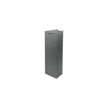 12pc Winex Wine Bottle Paper Bag Gift Wrapping Silver