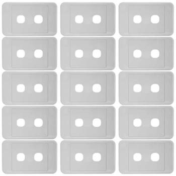 15pk 2 Gang Wall Plate Light Switch Wallplate Cover
