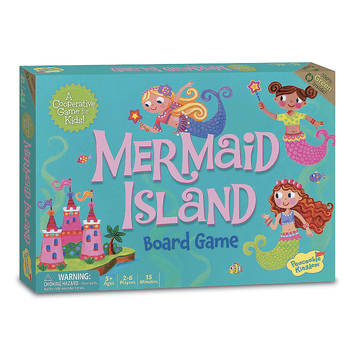 Peaceable Kingdom Mermaid Island Children's Cooperative Board Game 5y+