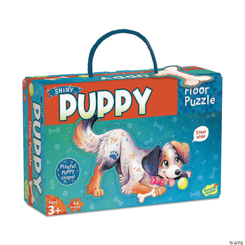 Peaceable Kingdom Puppy Shiny Kids/Children Fun Floor Puzzle 3y+