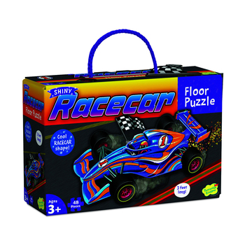 Peaceable Kingdom Shiny Race Car Kids/Children Fun Floor Puzzle 3y+