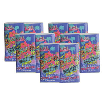 20 x10pc LOL Surprise! Pocket Travel Facial Tissues   