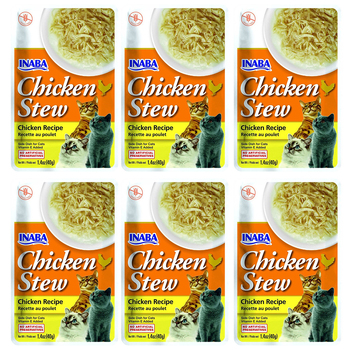 6PK Inaba 40g Natura Chicken Breast Stew Cat/Kitten Pet Food Pack