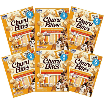 6PK Inaba Churu Bites Chicken Recipe Wraps Tuna Dog/Puppy Pet Food/Treat Pack