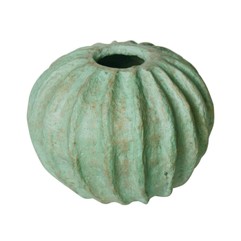 Zanzi Papier Mache Flower Pot/Planter Small 25cm Home Decor - Green