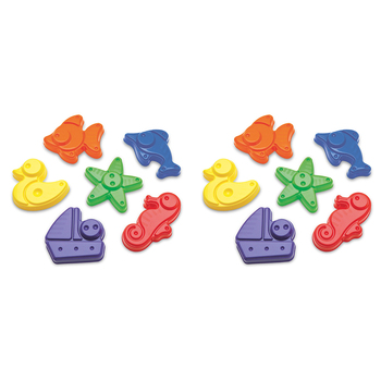2x 6pc Plasto Sand Mould Outdoor Beach Toy Kids/Children 1y+