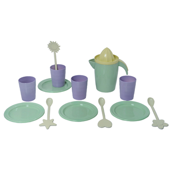 14pc Plasto I'm Green Juice Dinner Set Kids Toy 1y+