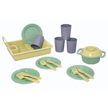 19pc Plasto I'm Green Dinner Set Kids/Children Toy 1y+