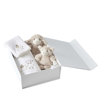 4pc Jiggle & Giggle Sheep Baby/Infant Hamper Gift Set 0y+