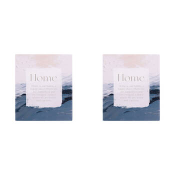 2PK Splosh Palm Cove Ceramic Home Verse Plaque Home Decor 12x14cm