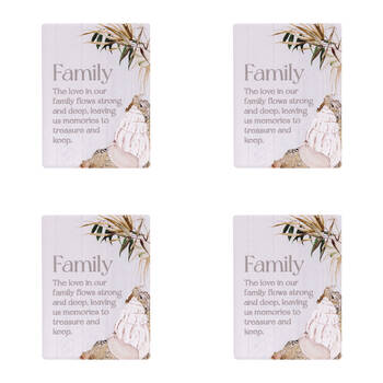 4PK Splosh Palm Cove Family Ceramic Fridge Magnet 8x6cm