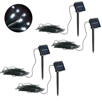 4x Lenoxx 300 White Solar Led Lights