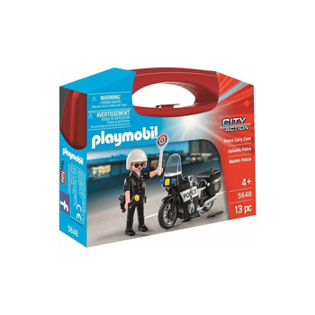 Playmobil Police Carry Case Kids/Childrens Toy Playset 4+