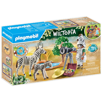 Playmobil Photographer with zebras Kids/Childrens Toy Playset 4+