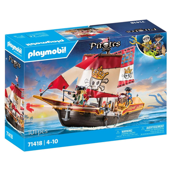 Playmobil Pirate Ship Kids/Childrens Toy Playset 4+