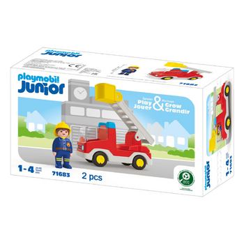 Playmobil 38x25cm Junior Ladder Unit Fire Truck Kids Toy 1y+