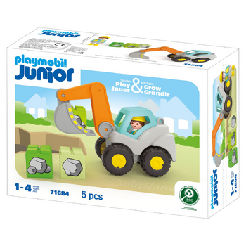Playmobil 39x26 Junior Shovel Excavator Kids Toy 1y+