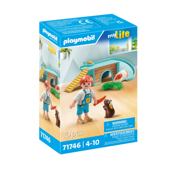 10pc Playmobil Guinea Pig House Kids Action Figure Play Set 4y+