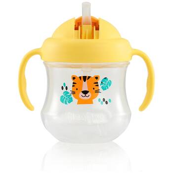  Pigeon Magmag Silicone Straw Baby Cup Yellow Easy Grip 200ml 8m+