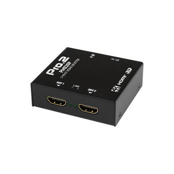 Pro2 2Way HDMI Splitter 1 In 2 Out 4K 30Hz 5V 1A DC Power Supply