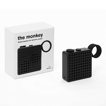 Palomar Monkey Snap-On Radio Speaker Black 10x10x3.5cm
