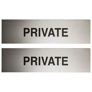 2PK Sandleford Private Sign 200 x 50 x 0.6mm