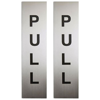 2PK Sandleford Metal Pull Sign 200 x 50mm