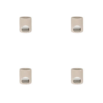 4PK Jemark 11.5cm Oil Burner - Ribbed Assorted Grey/Black/White