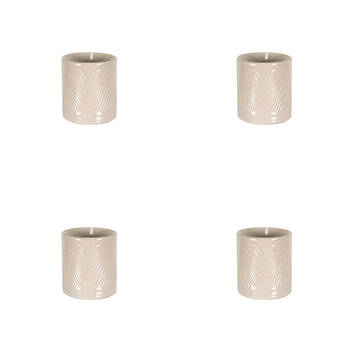 4PK Jemark 9.5cm Oil Burner - Cylinder Assorted Grey/Black/White