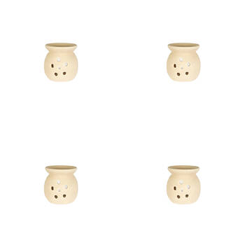 4PK Jemark 11cm Oil Burner Sand Texture Assorted Grey/Black/White