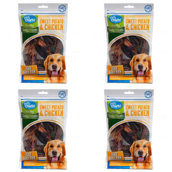 4PK Pets Own Sweet Potato & Chicken Healthy Tasty Dog Treats 150g