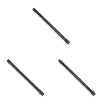 3PK Cruxtec PP-8PT8-30BK EPS 8Pin Female to 8Pin Male Cable 30cm Black