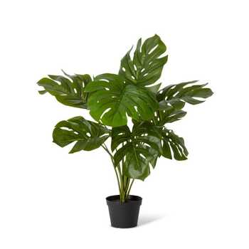 E Style 75cm Monstera Artificial Potted Plant - Green