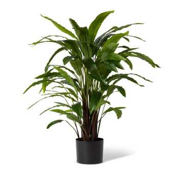 E Style 90cm Calathea Velvet Potted Artificial Plant Decor - Green