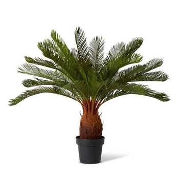 E Style 93cm Cycas Potted Artificial Plant Decor - Green