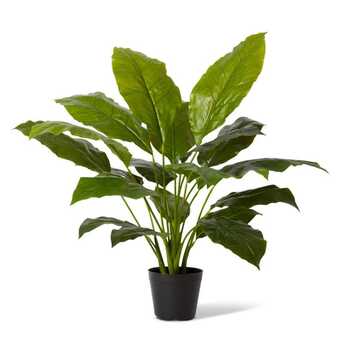 E Style 85cm Spathiphyllum Potted Artificial Plant Decor - Green