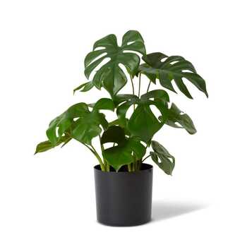 E Style 39cm Monstera Artificial Potted Plant - Green