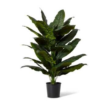 E Style 128cm Spathiphyllum Potted Artificial Plant Decor - Green