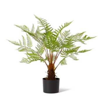 E Style 79cm Fern Woodland Potted Artificial Plant Decor - Green