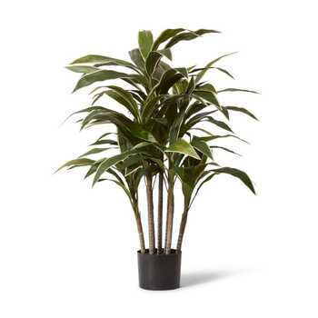 E Style 100cm Cordyline Potted Artificial Plant Decor - Green