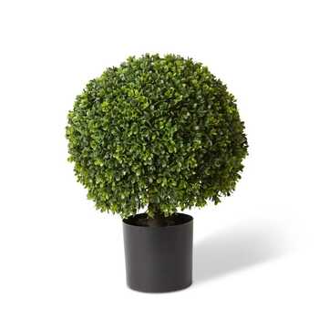 E Style 51cm Topiary Boxwood Potted Artificial Plant Decor - Green