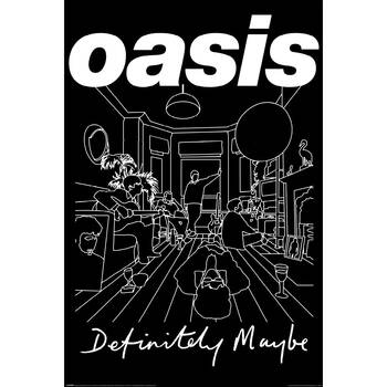 Oasis Definitely Maybe Regular Wall Poster/Print 61 x 91.5cm Black and White