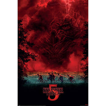TV Blockbusters Stranger Things Vecna Sky Season 5 Decoration Wall Art Poster