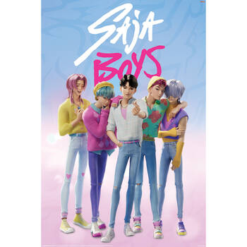 KPop Demon Hunters Saja Boys Room Decoration Wall Art Poster Multicolour